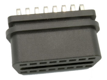 OBD-2 jack female PCB TH car type A