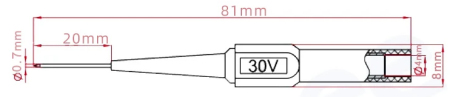 Set test probes with banana plugs